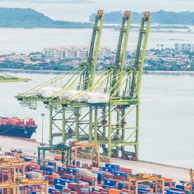 Shipping and trade logistics port